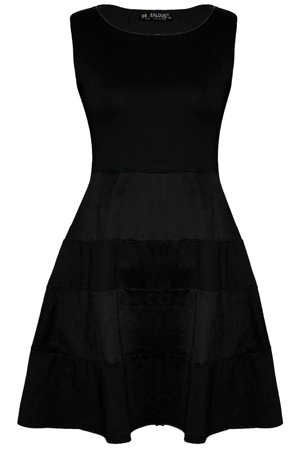 Justine Colour Block Mini Skater Dress