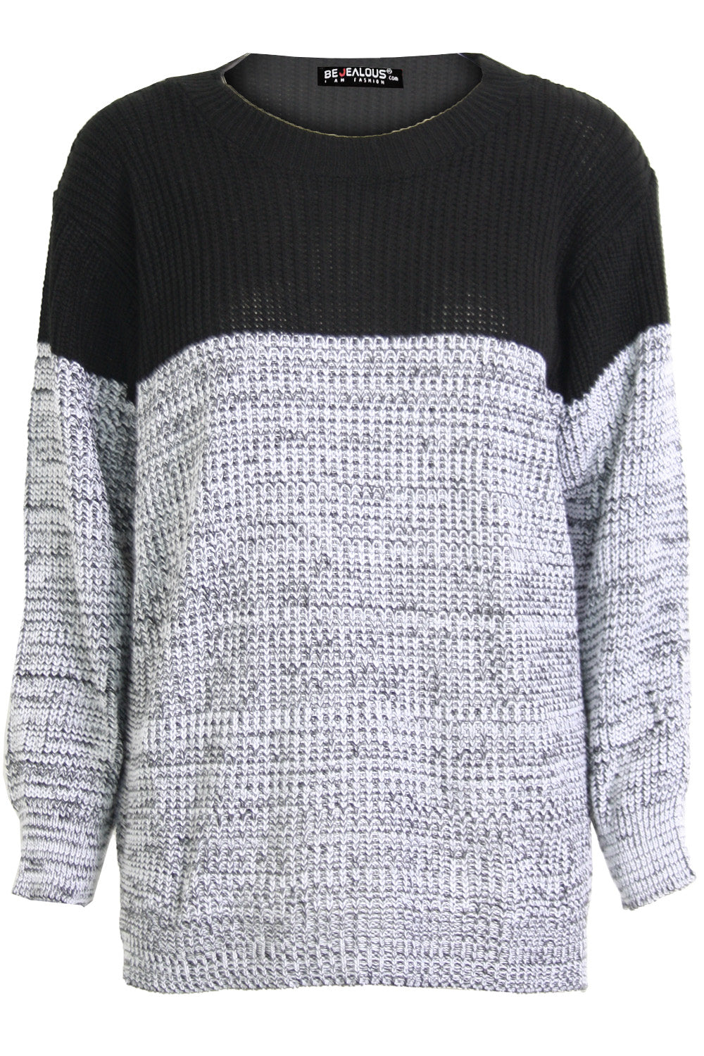 Darci Colour Block Baggy  Knitted Jumper