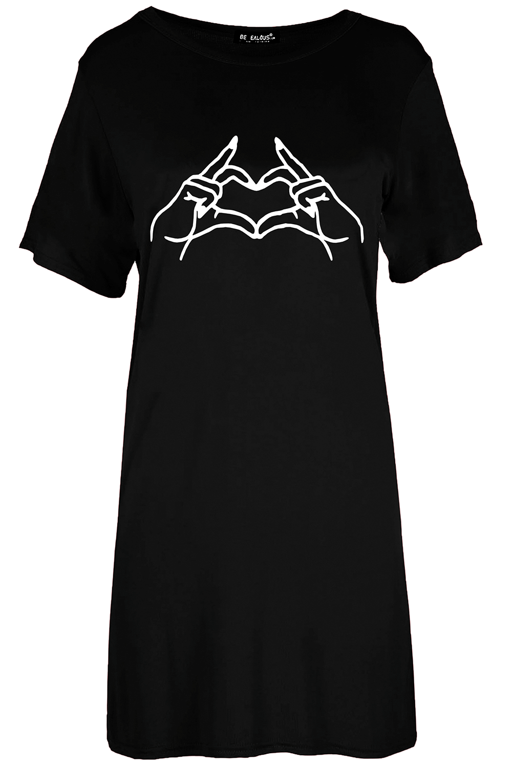 Ella Skeleton Hand Oversized T-Shirt Dress