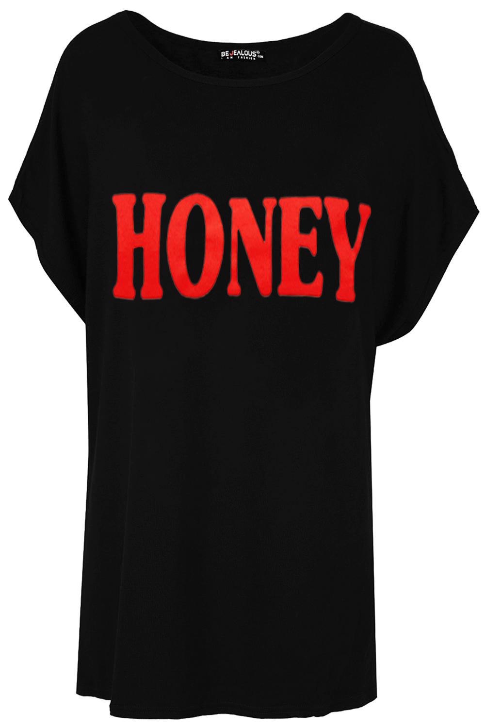 Julia Honey Printed Oversized Batwing Sleeve T Shirt