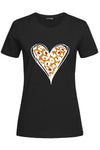 Ella Leopard Heart Casual Gym T-Shirt