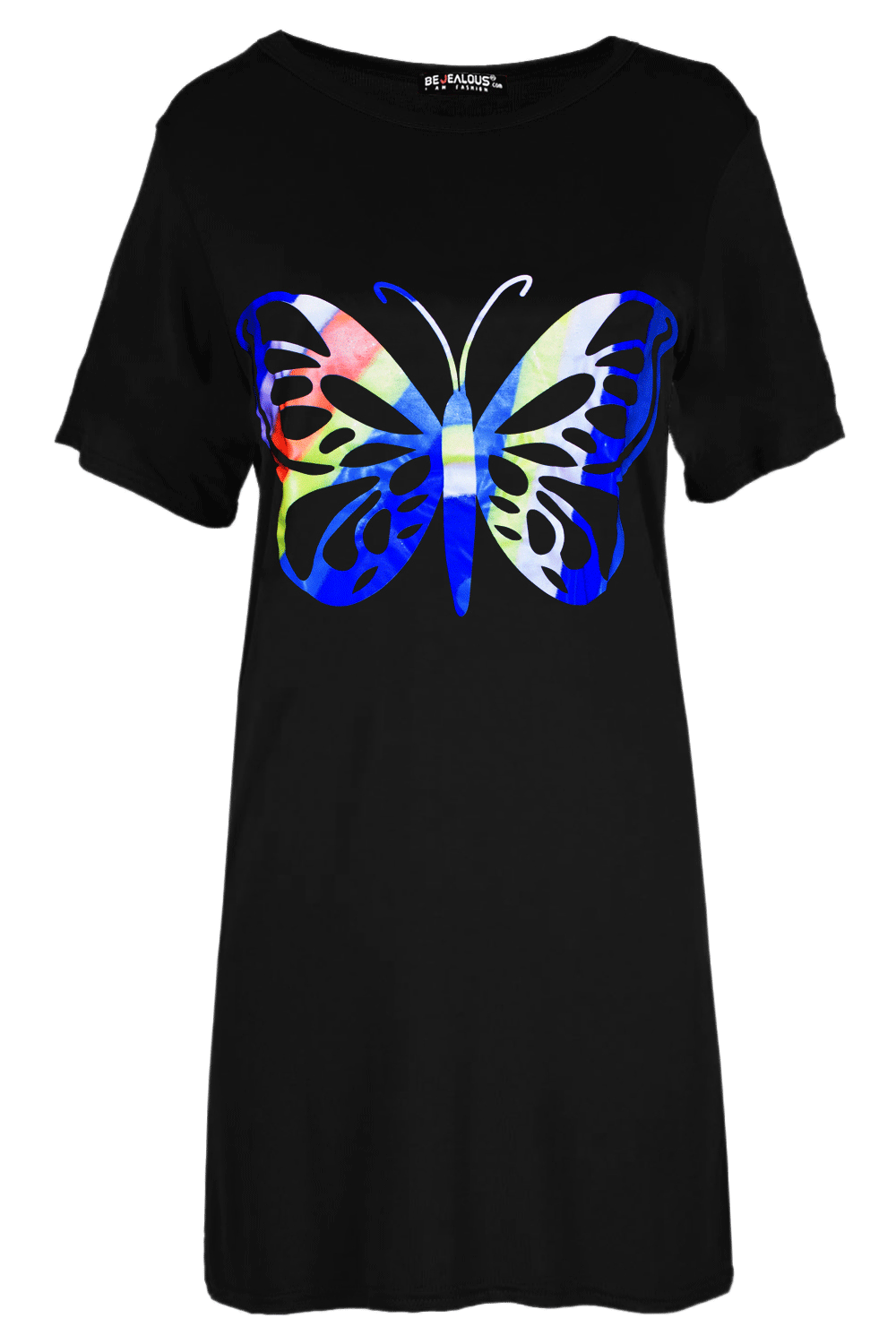 Emily Rainbow Butterfly Oversized Baggy T-Shirt Dress