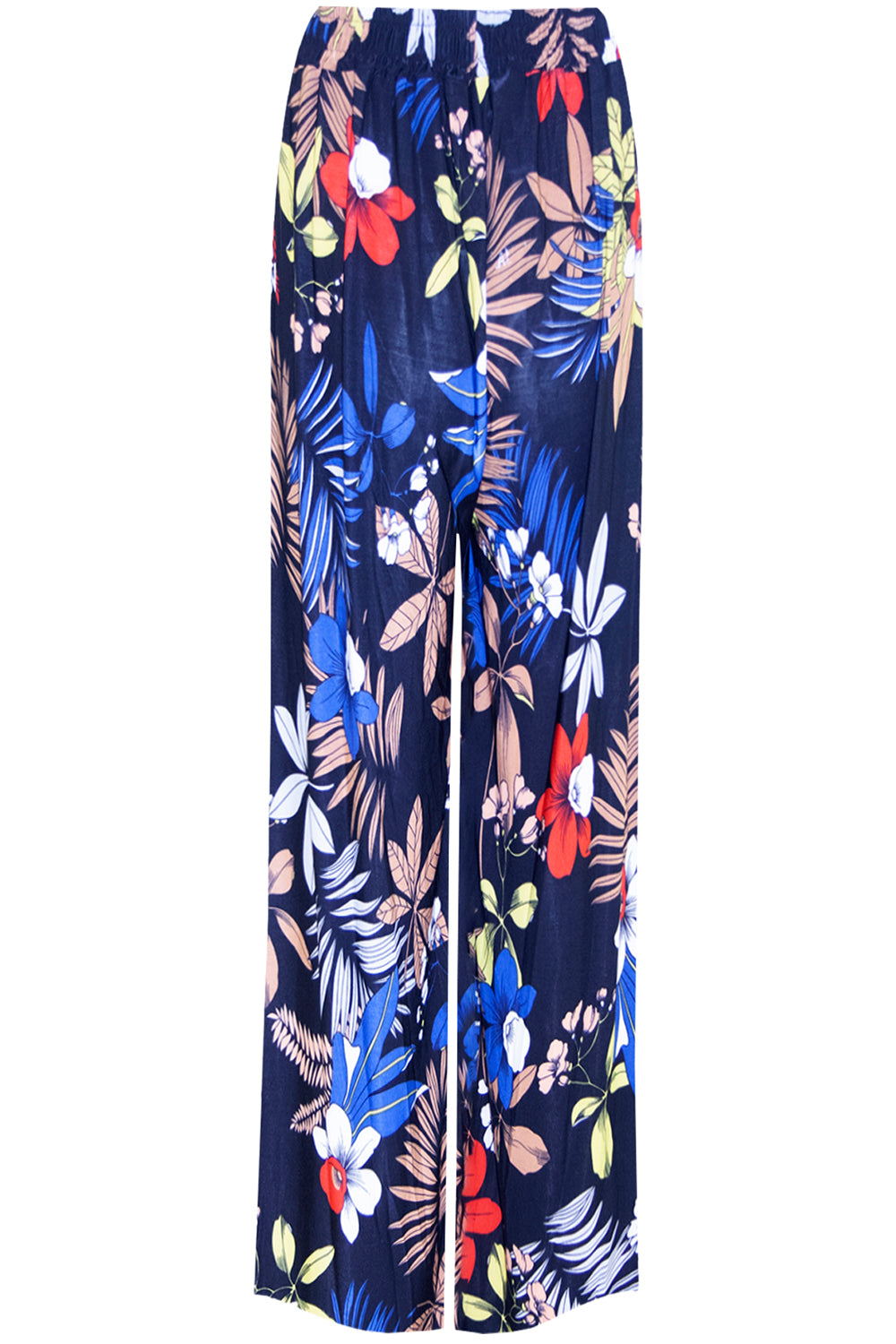 Emily Floral Print Wide Leg Palazzo Pants