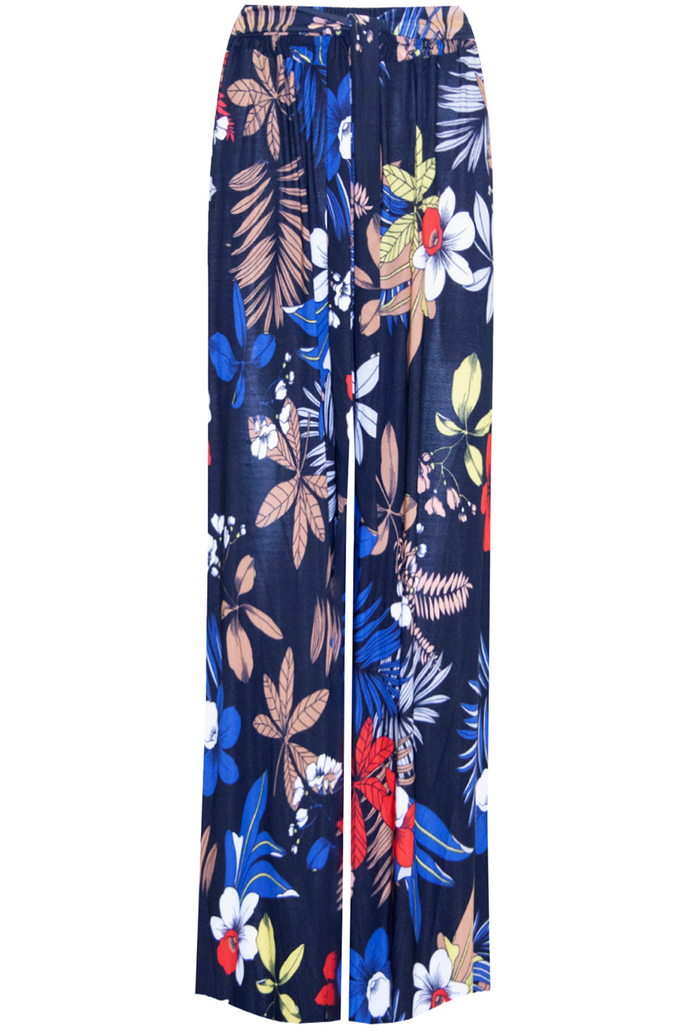 Emily Floral Print Wide Leg Palazzo Pants