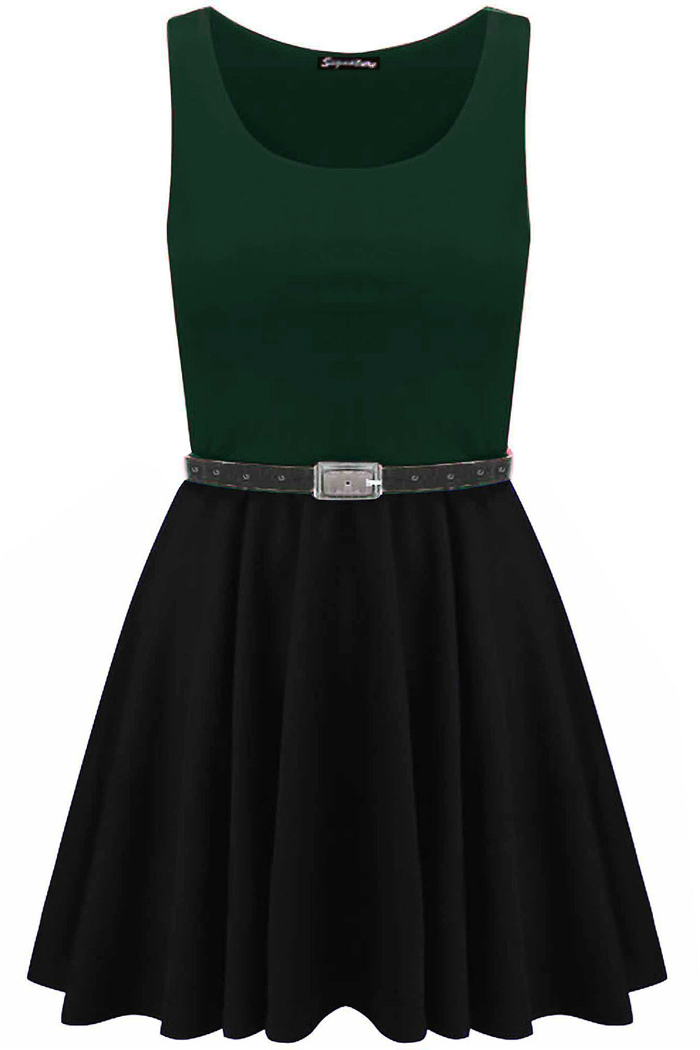 Ilizia Colour Block Sleeveless Skater Dress