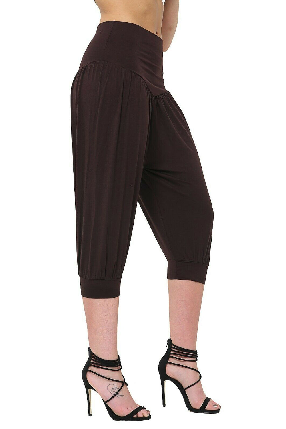 Lola 3/4 Length Ali Baba Plain Harem Pants