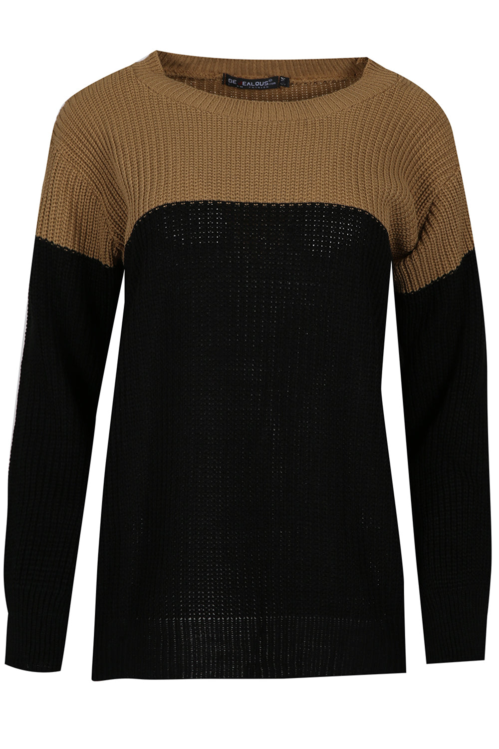 Darci Colour Block Baggy  Knitted Jumper