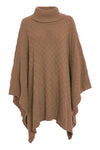 Alissia Roll Neck Oversized Knitted Poncho