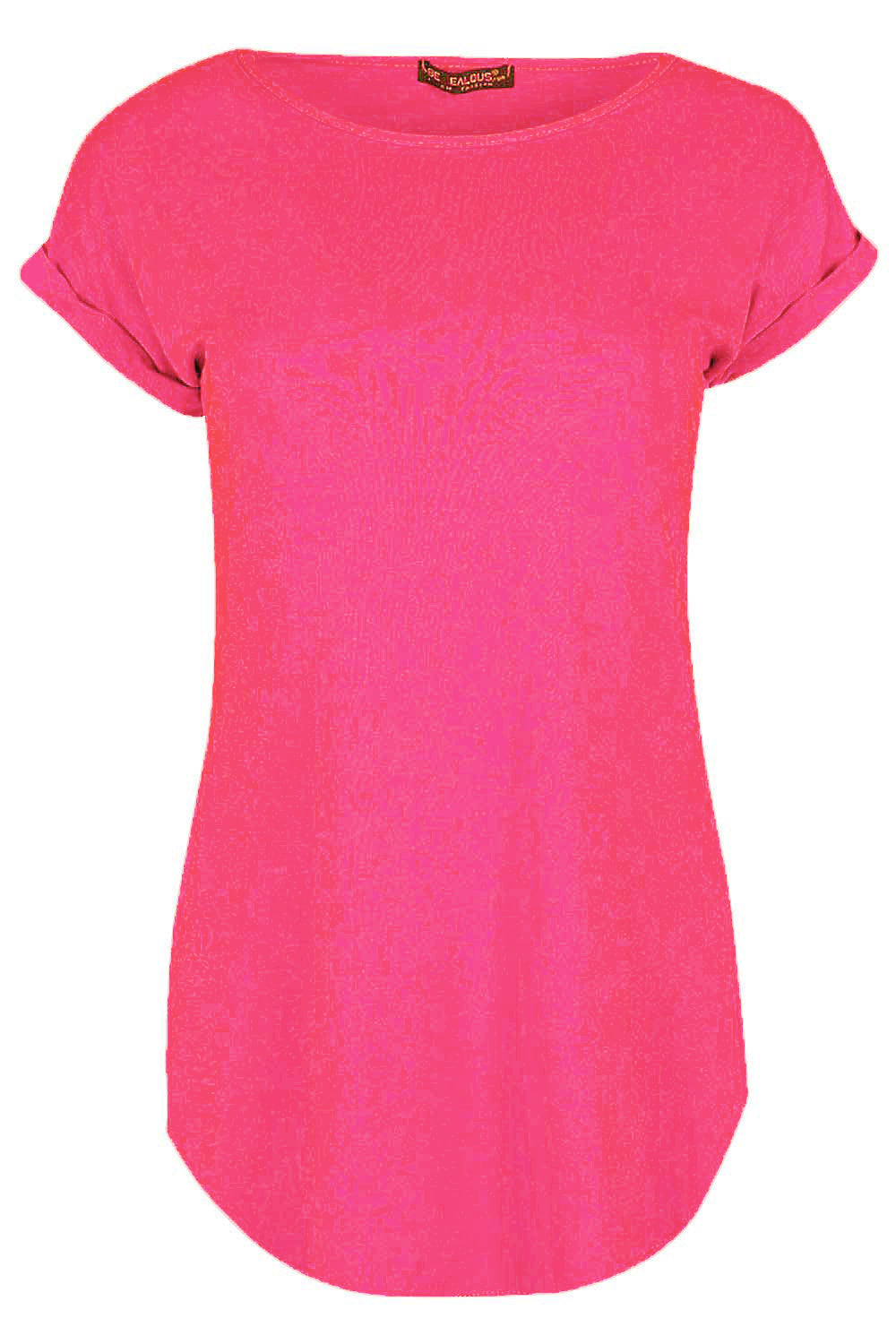 Eliza Curved Hem Basic Jersey Tshirt
