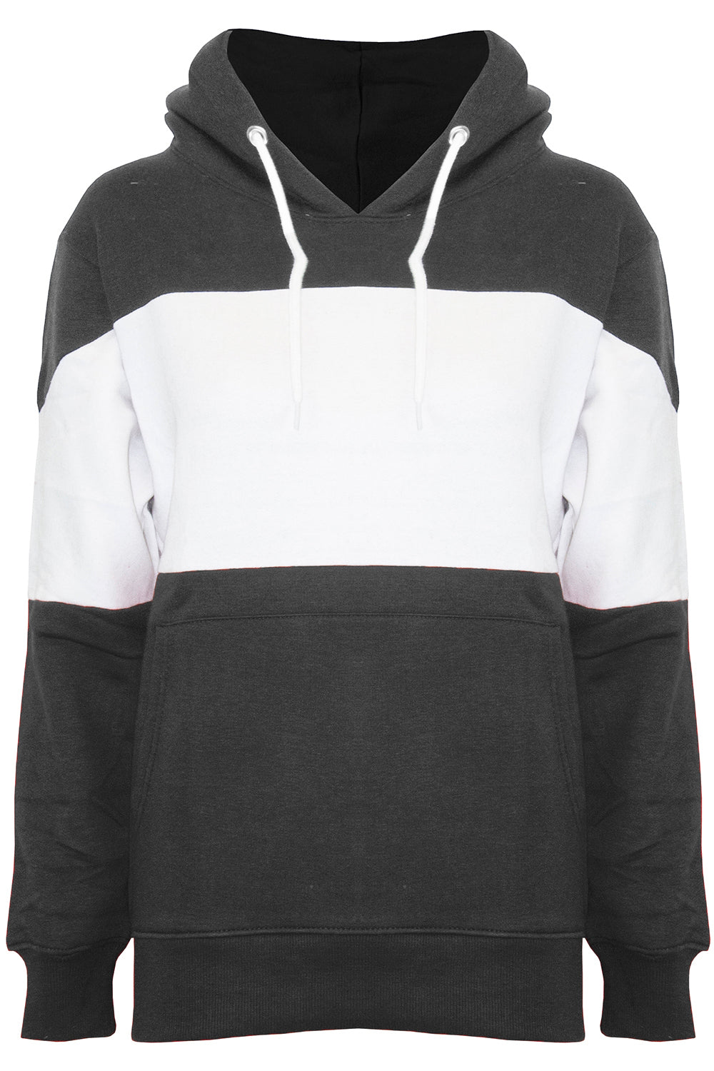 Zara Oversized Striped Hooded Sweatshirt