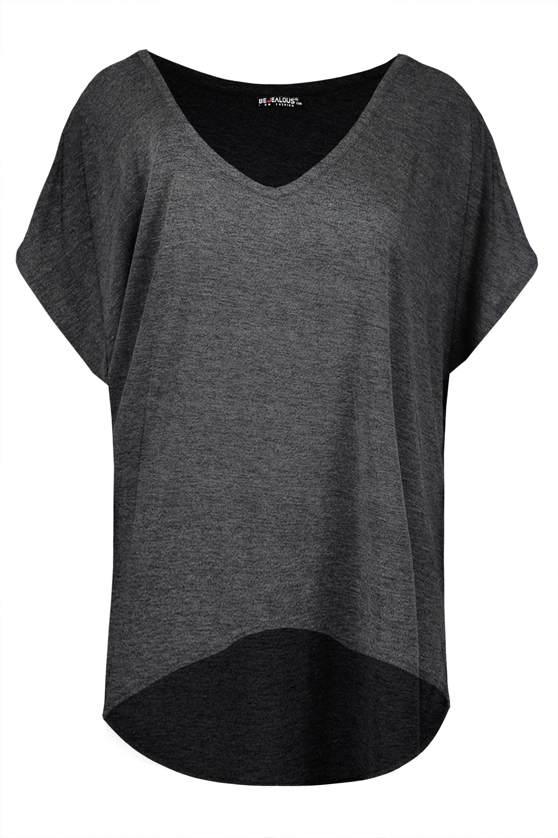 Aria HiLo Baggy V Neck Casual T Shirt