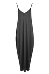 Lola Strappy Draped Jersey Maxi Dress