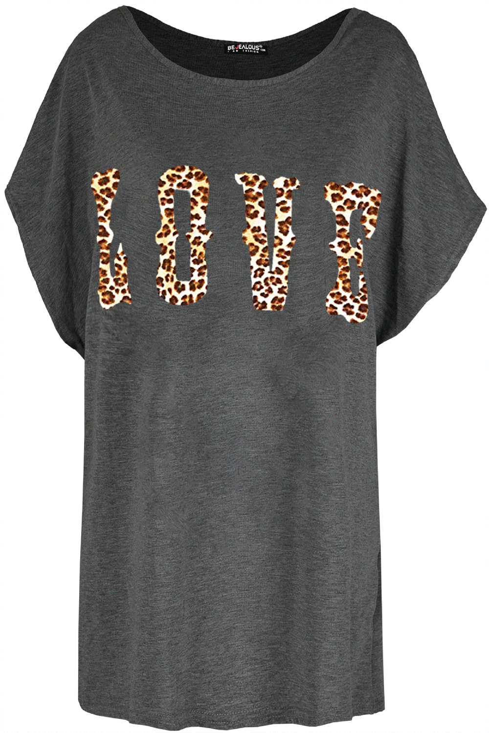 Emily Leopard Love Oversized Batwing T-Shirt