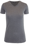 Short Sleeve Basic Black Vneck Tshirt