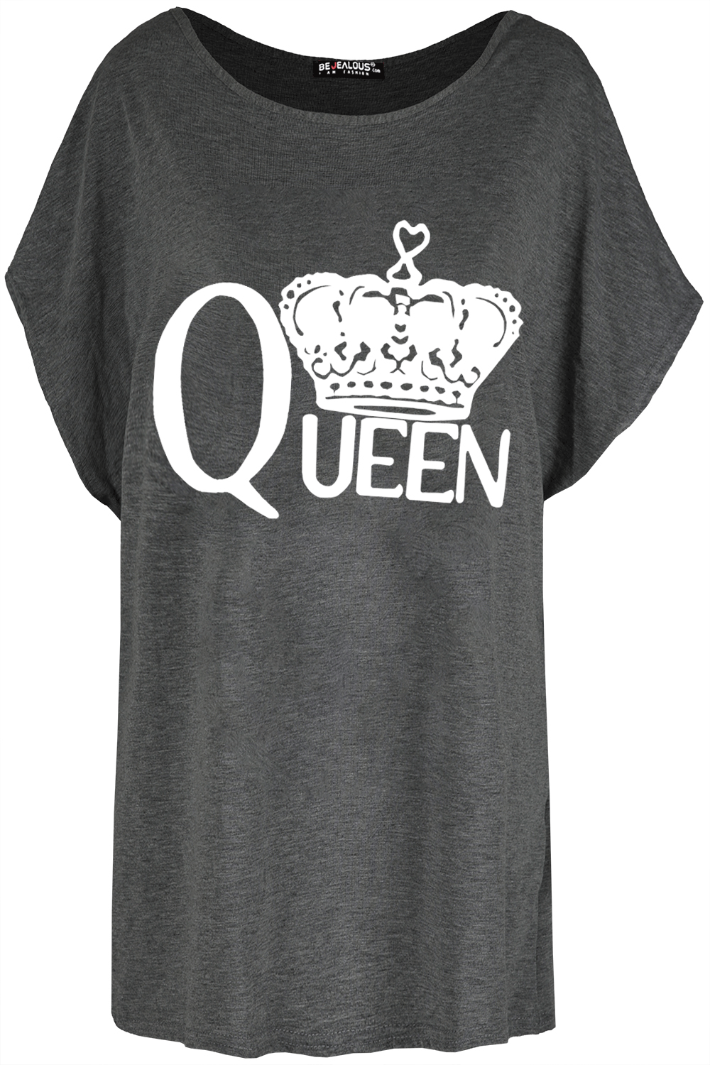 Lily Queen Gold Foil Printed Baggy Oversized T Shirt