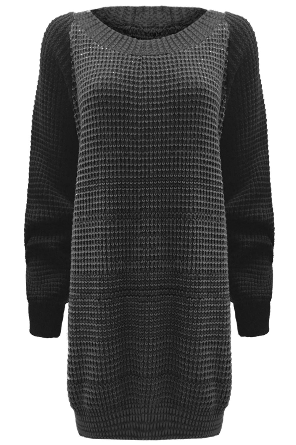 Saskia Colour Block Knitted Jumper Dress