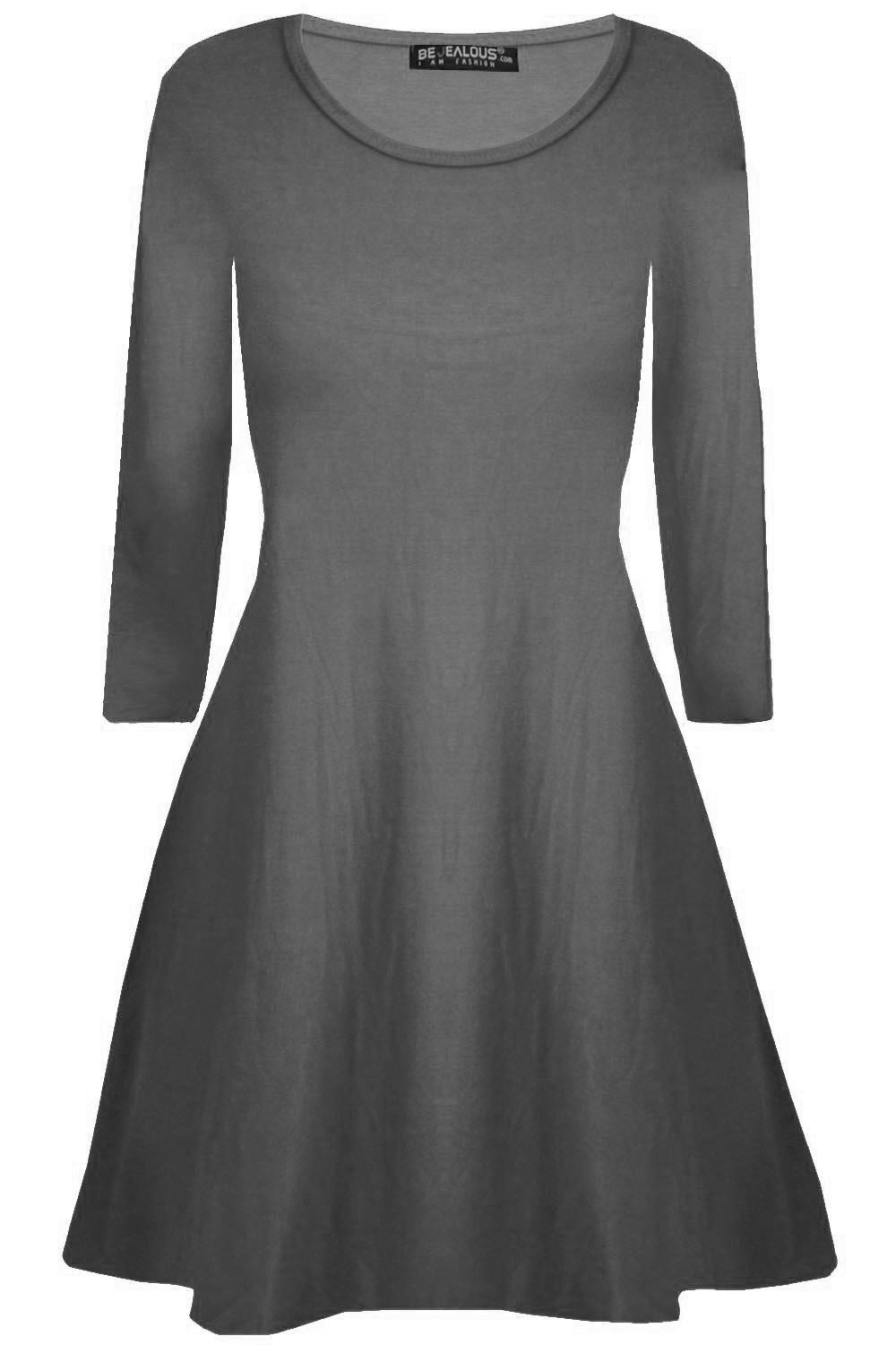 Lottie Plus Long Sleeve Mini Swing Dress