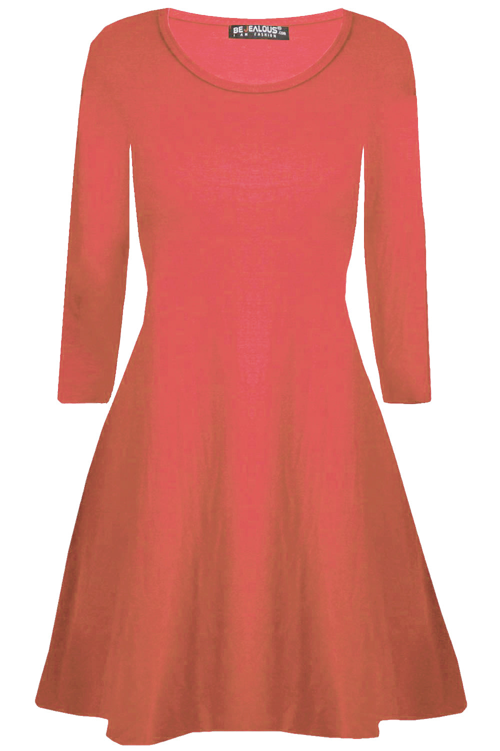 Lottie Plus Long Sleeve Mini Swing Dress