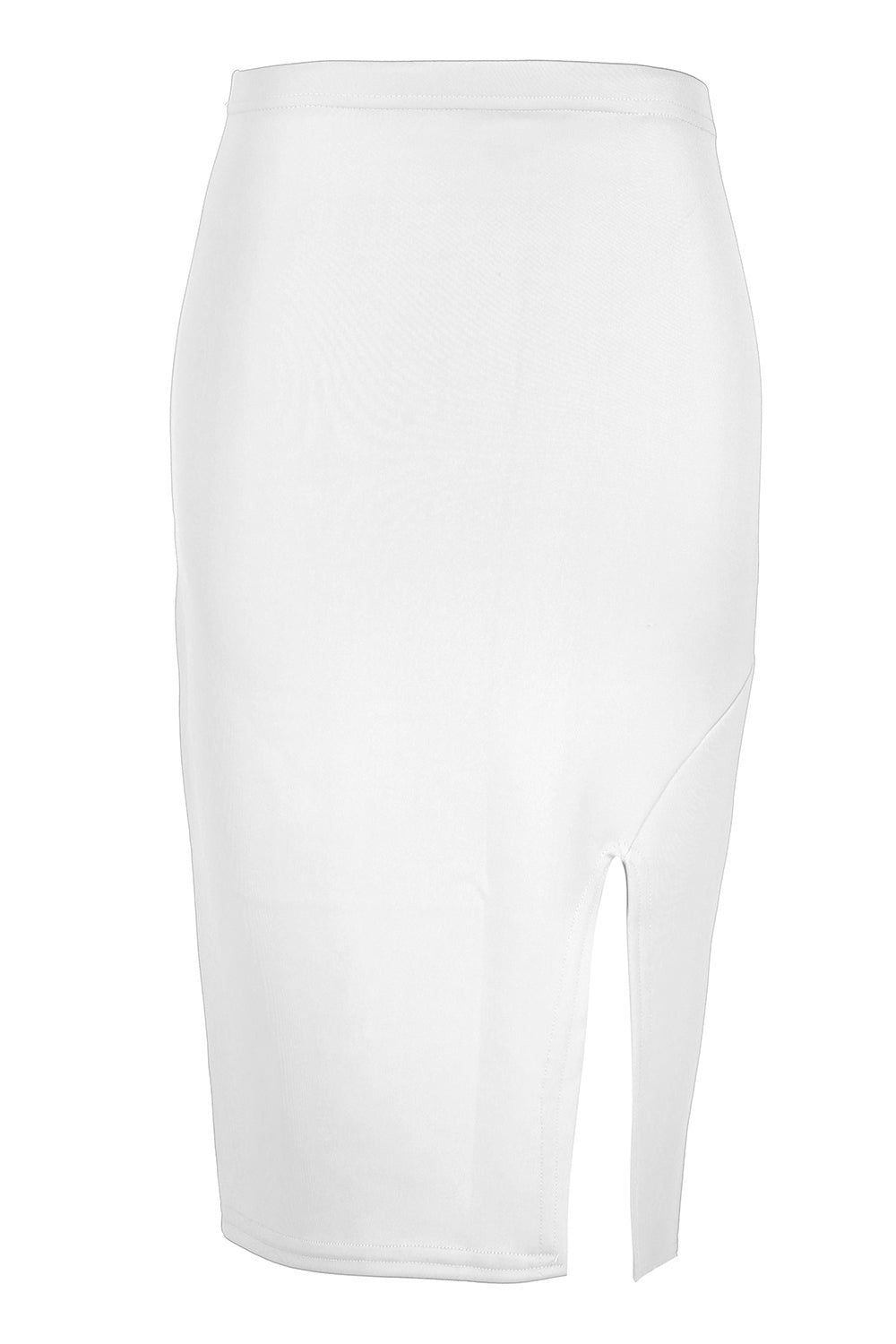 Chloe Side Split Bodycon Midi Skirt
