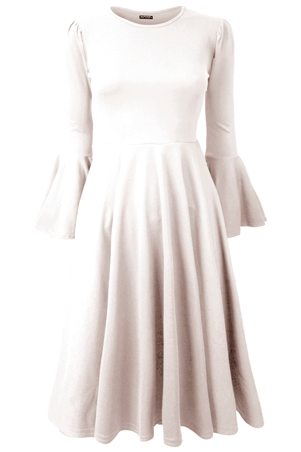 Abbie Bell Sleeve Midi Skater Dress
