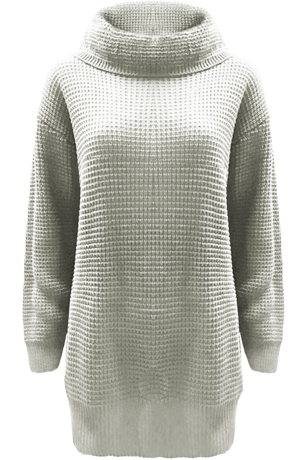 Sophia Long Sleeve Roll Neck Oversized Knitted Dress
