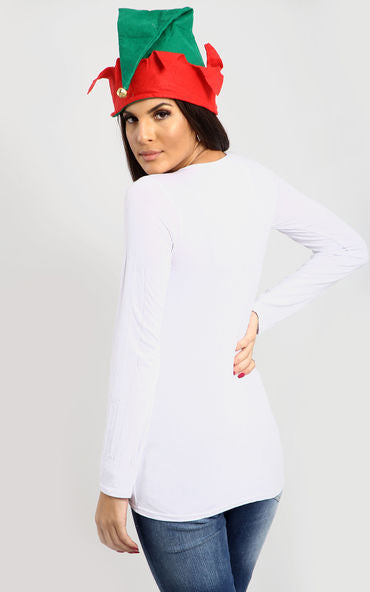 Lily Elf Costume Christmas Long Sleeve T Shirt