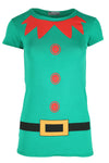 Christmas Elf Costume Short Sleeve Tshirt - bejealous-com