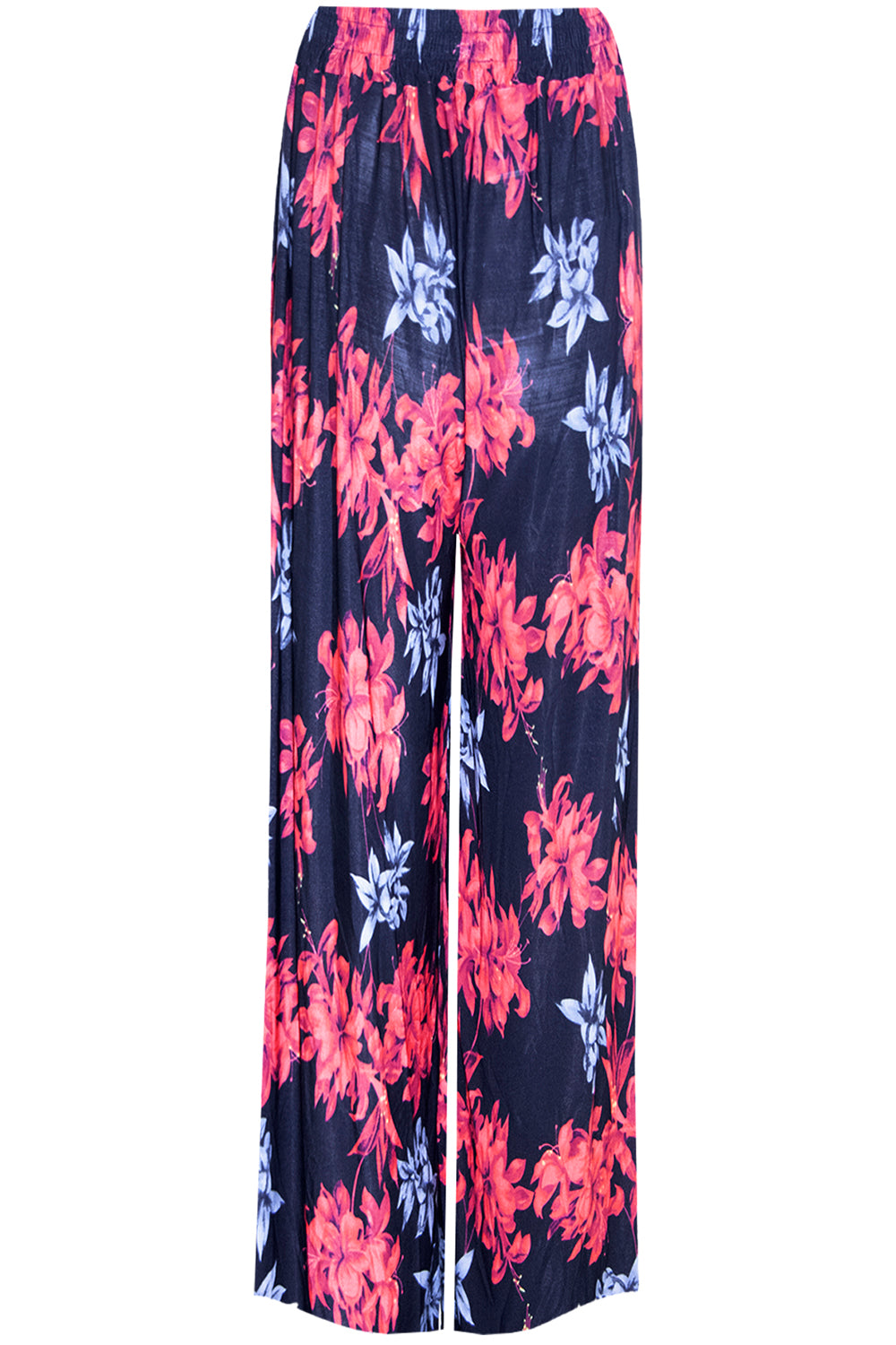 Emily Floral Print Wide Leg Palazzo Pants