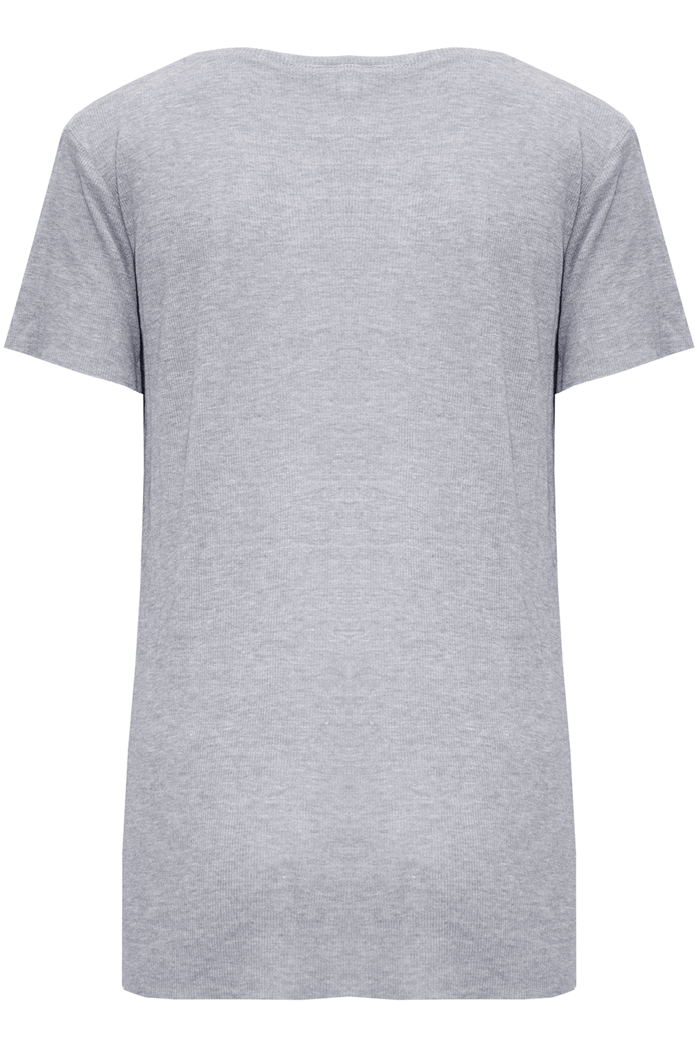 Ava V Neck Baggy Hi Lo Basic T Shirt