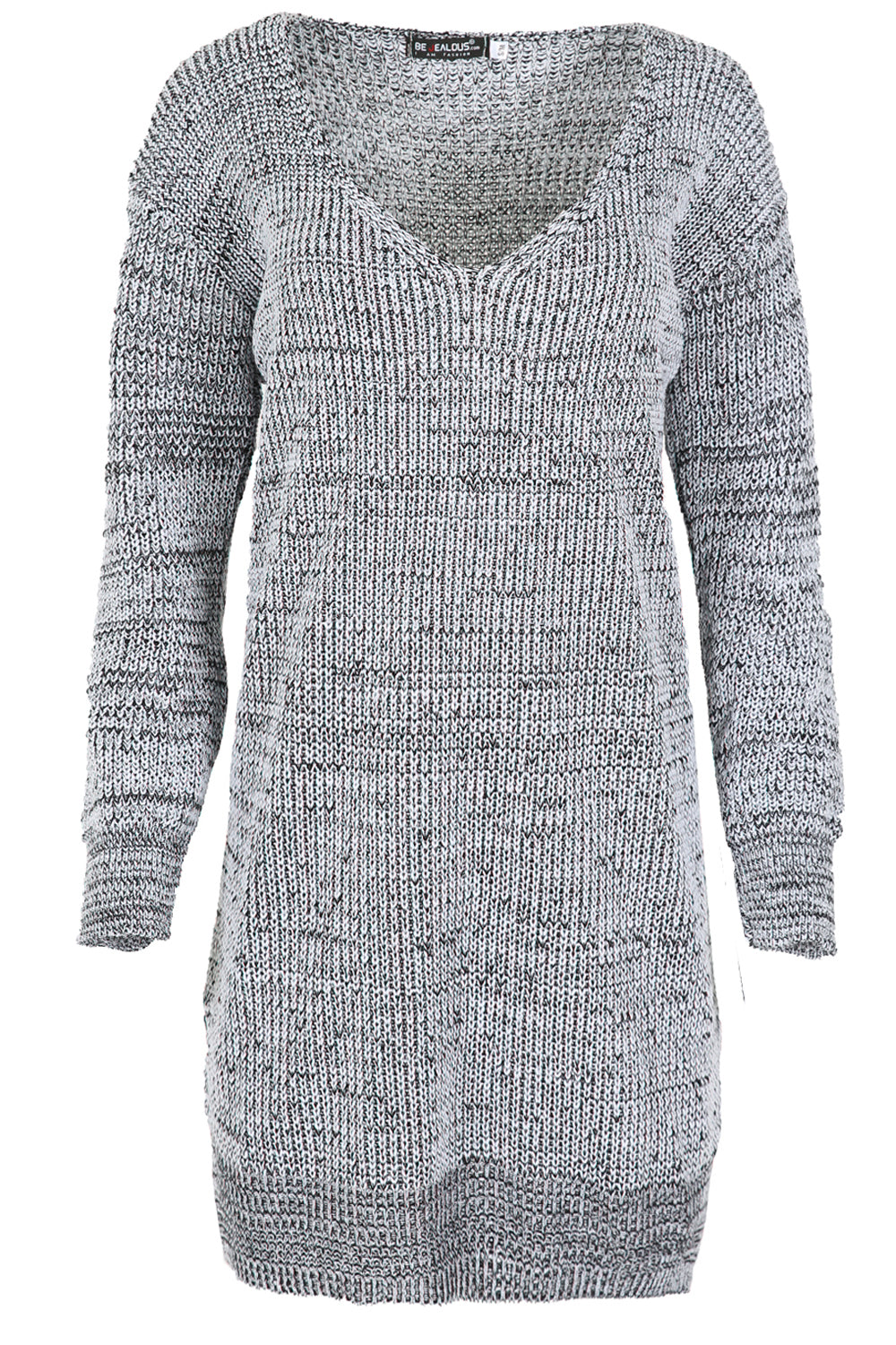 V Neck Chunky Knit Oversize Jumper