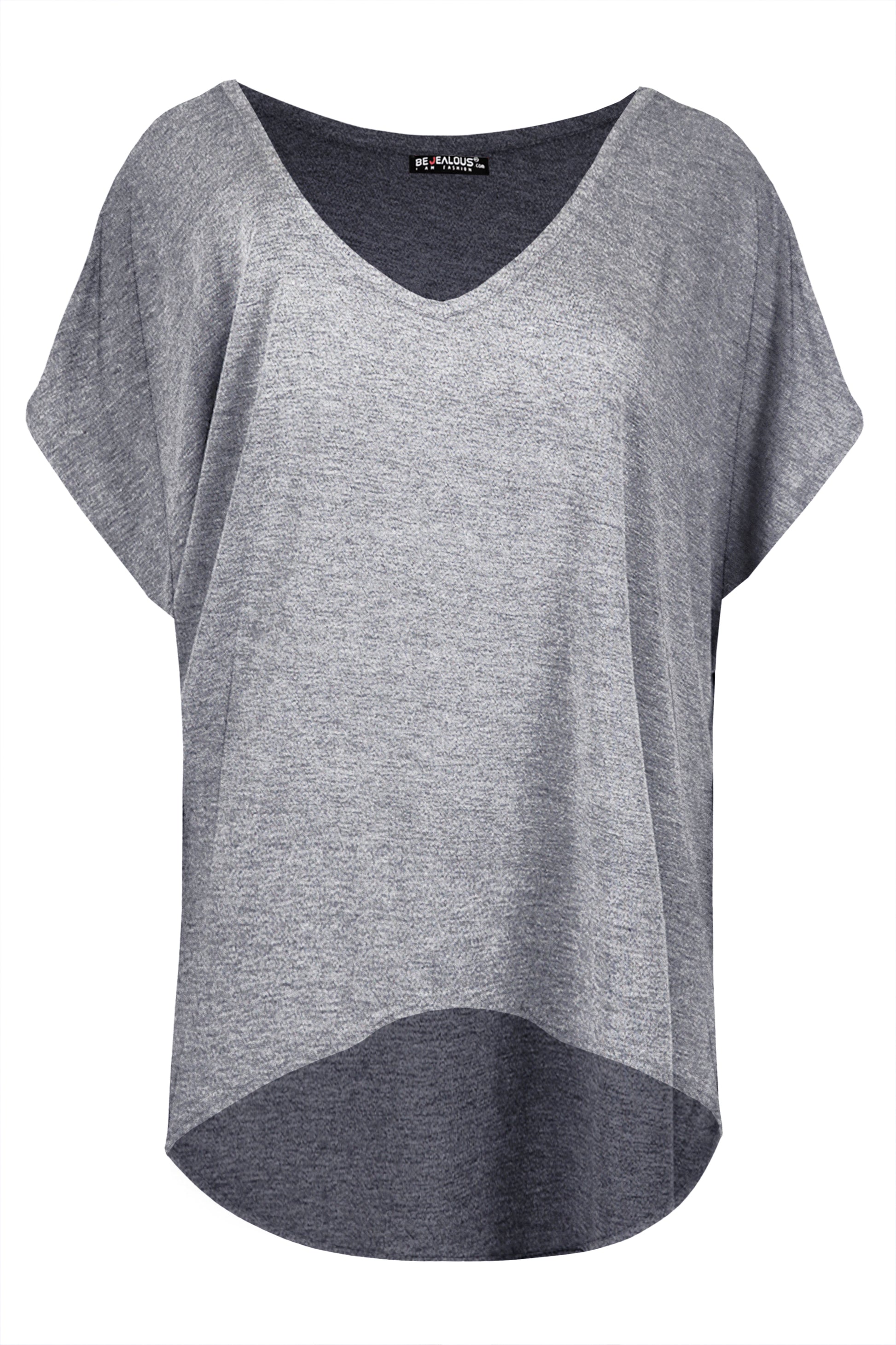 Aria HiLo Baggy V Neck Casual T Shirt