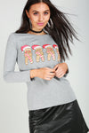 Ava Christmas Gingerbread Hat Long Sleeve T Shirt