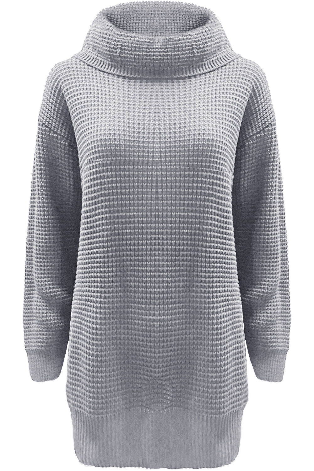 Sophia Long Sleeve Roll Neck Oversized Knitted Dress