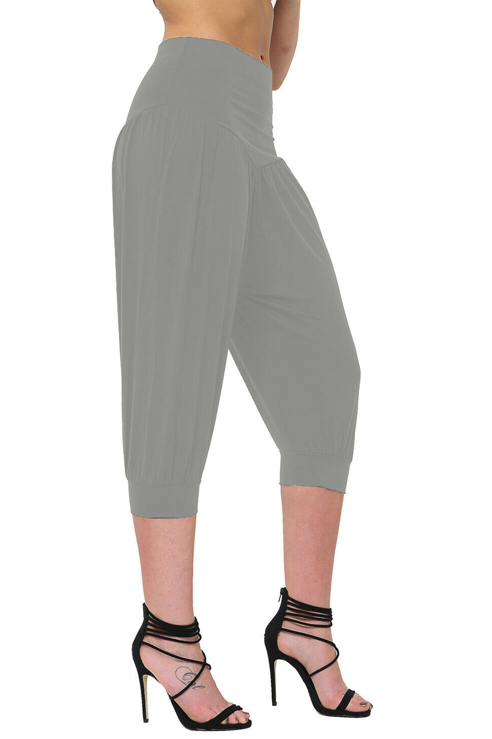 Lola 3/4 Length Ali Baba Plain Harem Pants