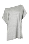 Lula Basic Oversized Bardot Jersey Tshirt