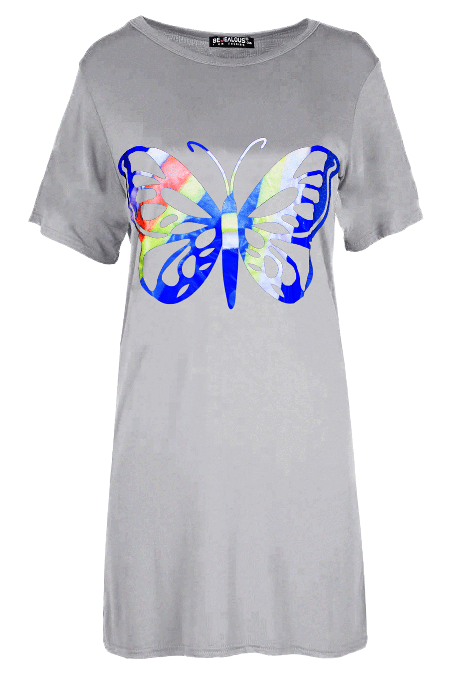 Emily Rainbow Butterfly Oversized Baggy T-Shirt Dress