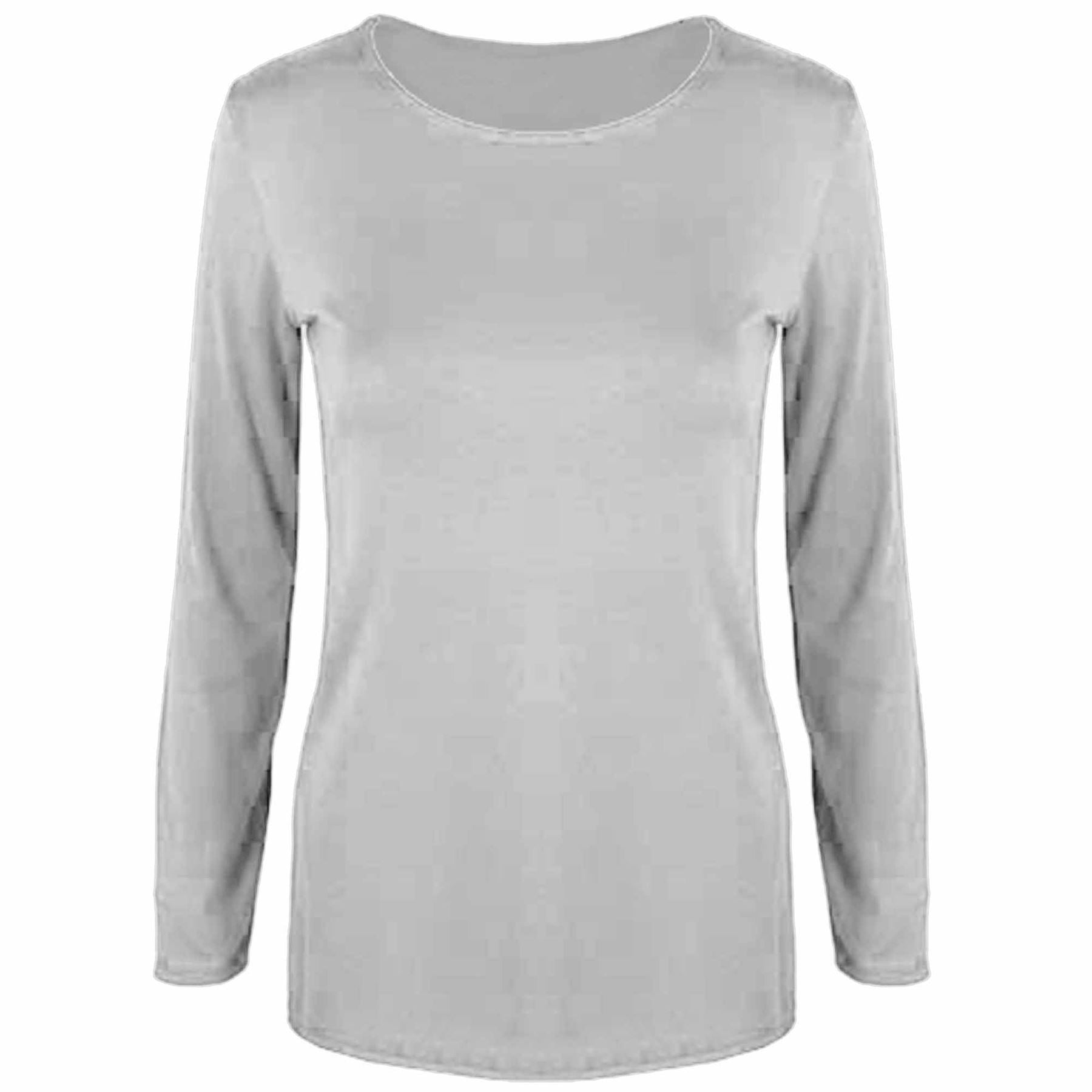 Olivia Plain Casual Long Sleeve T Shirt