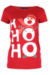 'Hohoho' Snowman Print Red Xmas Top - bejealous-com