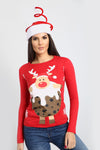 Eva Christmas Reindeer Pudding T Shirt