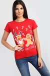 Summer Christmas Reindeer Candystick T Shirt