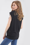 'Dramatic' Relaxed Fit Black Slogan T-Shirt - bejealous-com