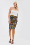 Jessica High Waisted Leopard Print Midi Skirt - bejealous-com