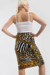 Jessica High Waisted Leopard Print Midi Skirt - bejealous-com