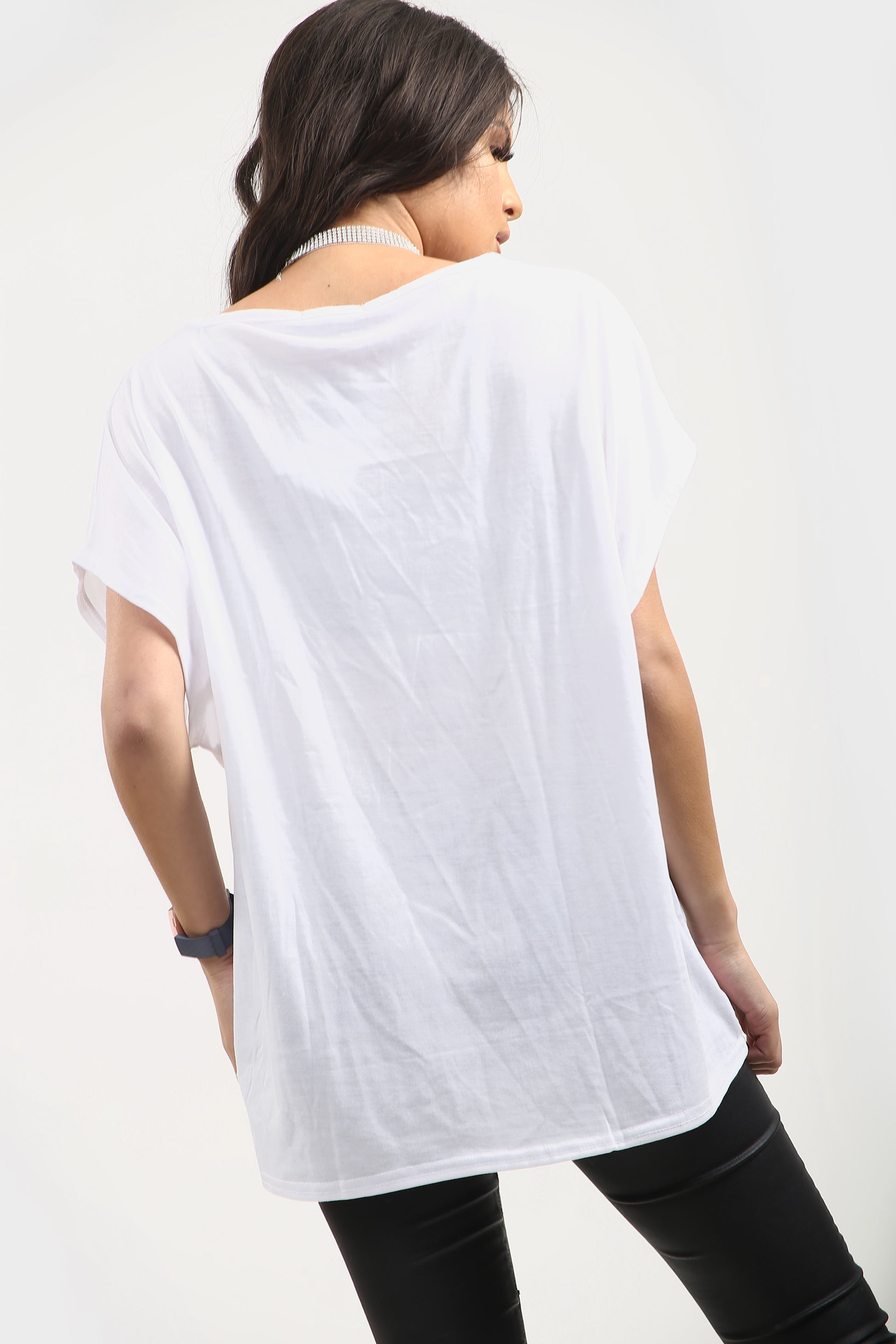 Freya Oversized Bitting Lips Skull Head T Shirt