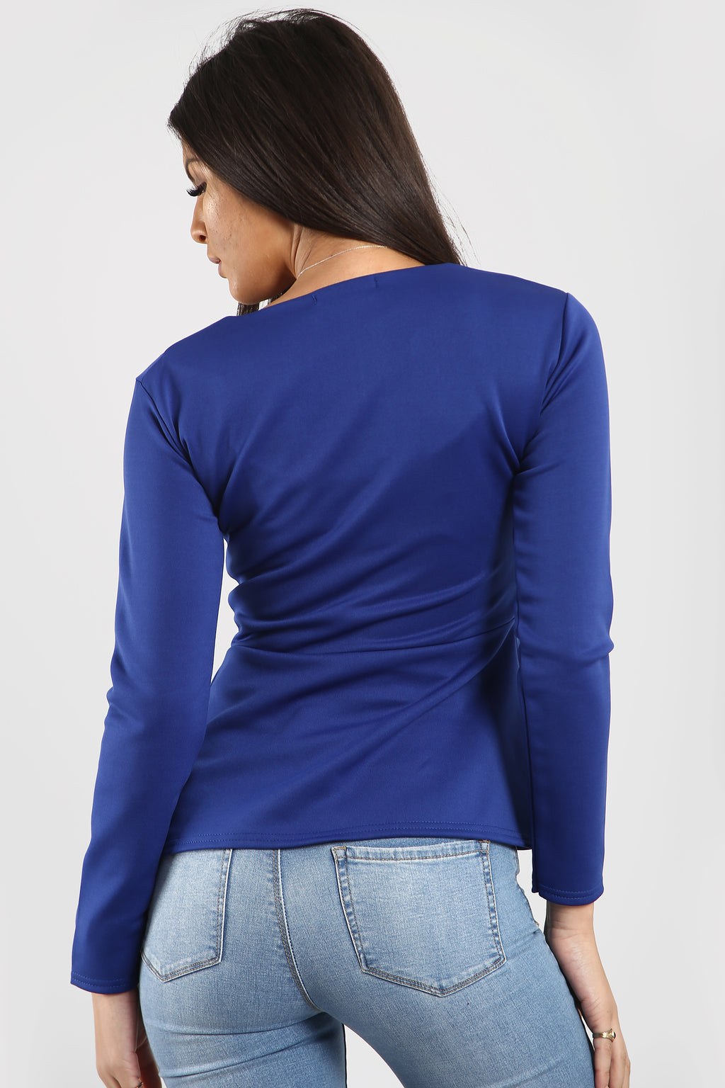 Alice Zip Up Peplum Ruffle Frill Blazer Top