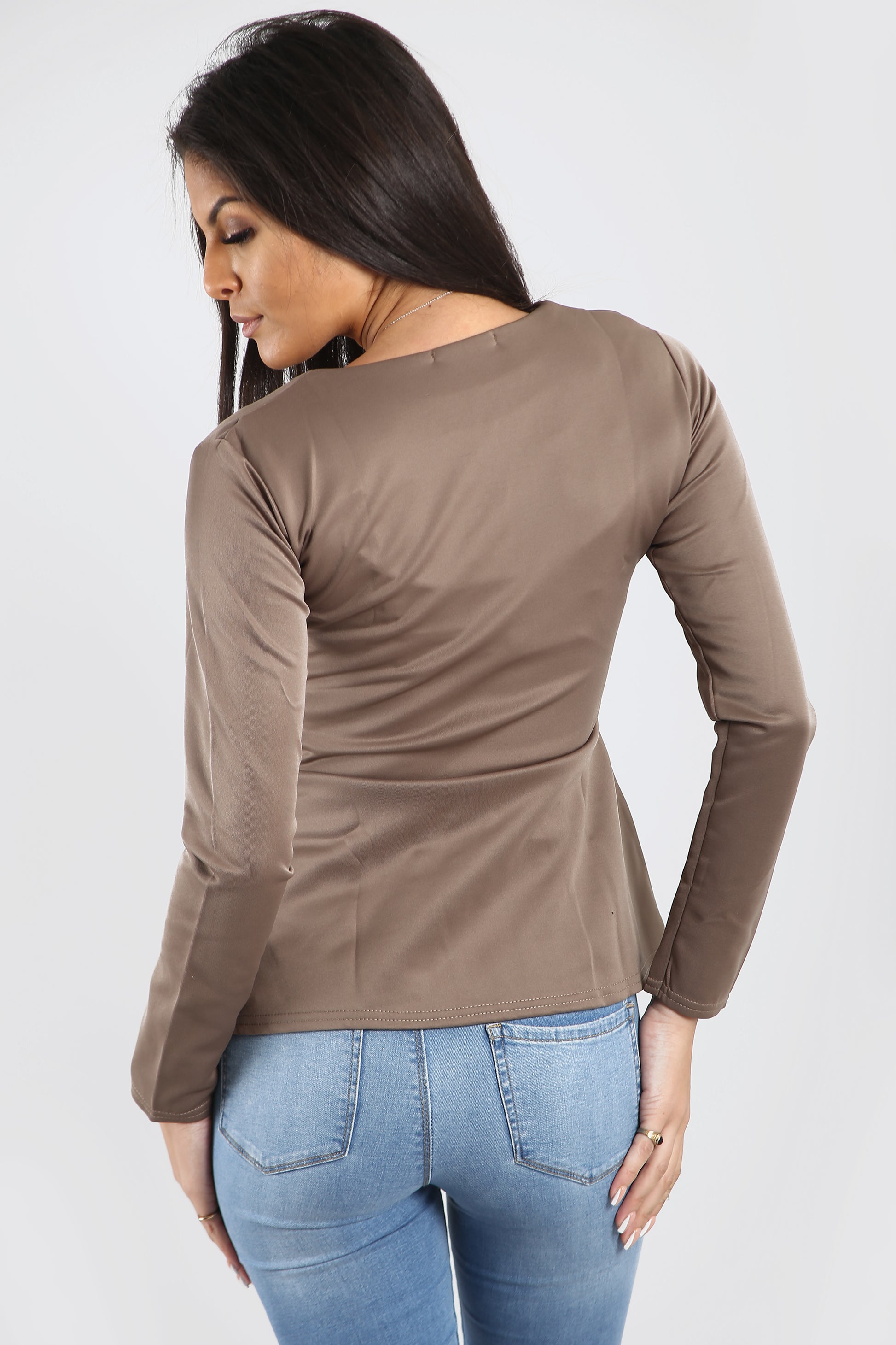 Alice Zip Up Peplum Ruffle Frill Blazer Top