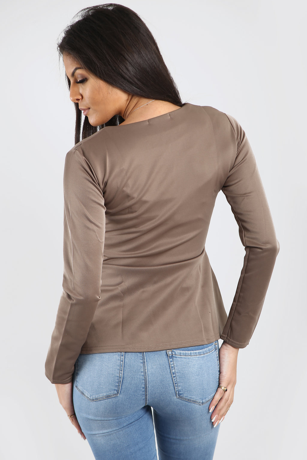 Alice Zip Up Peplum Ruffle Frill Blazer Top