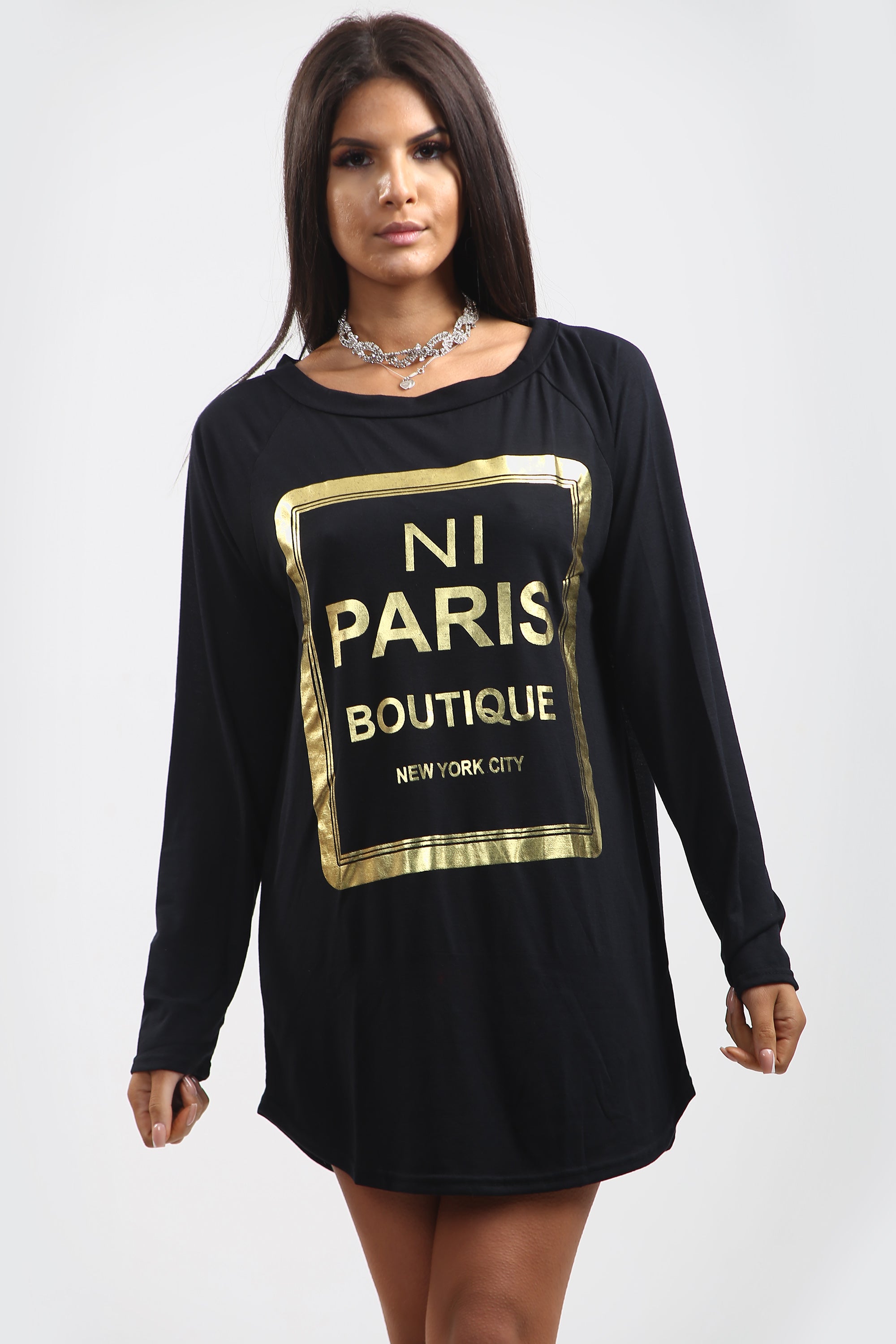 Mia NI Paris Boutique HiLo Dipped Hem Top