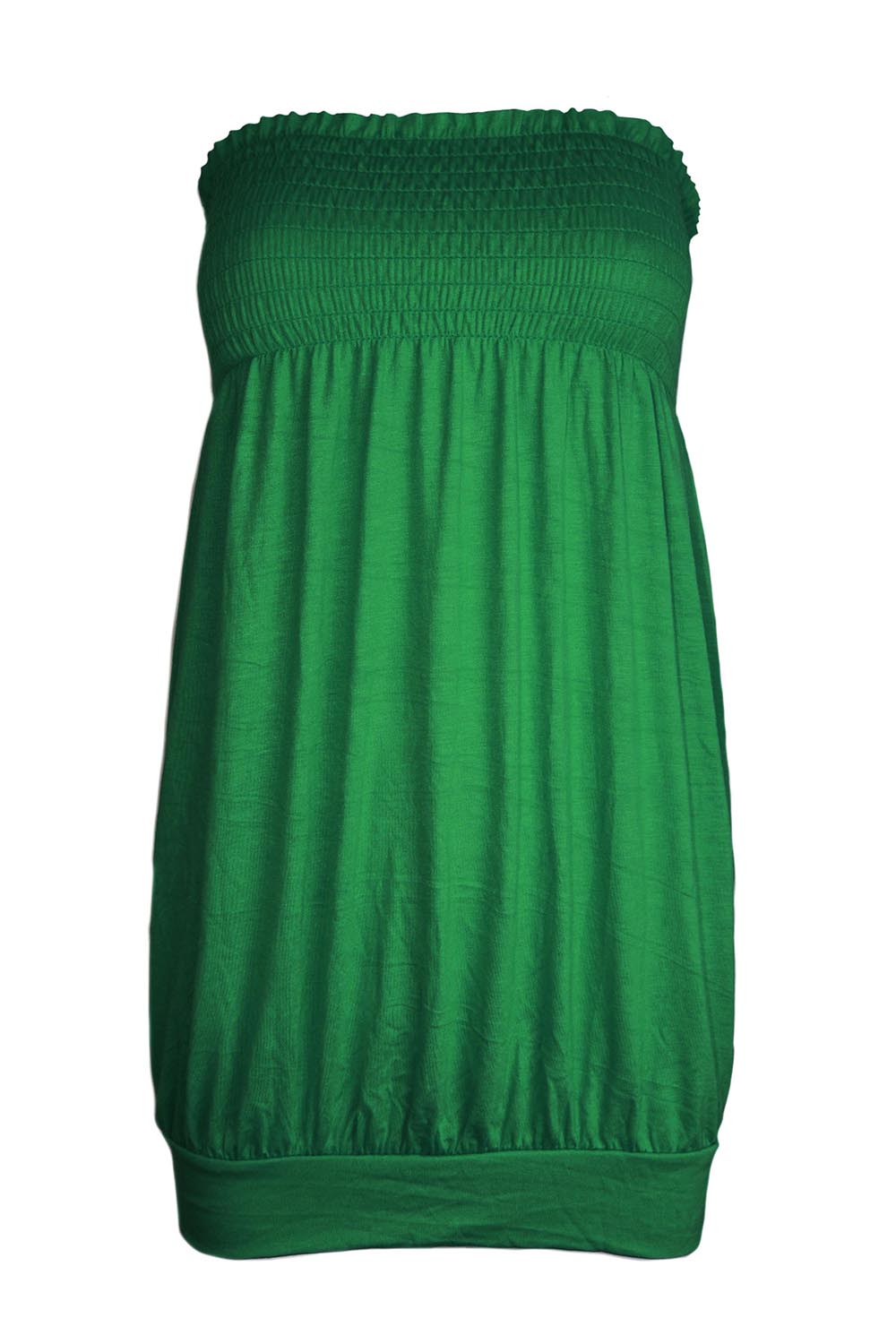Bardot Shirring Neon Green Slinky Top