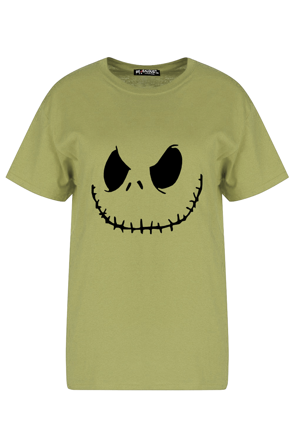 Daisy Halloween Scary Face Print T-Shirt